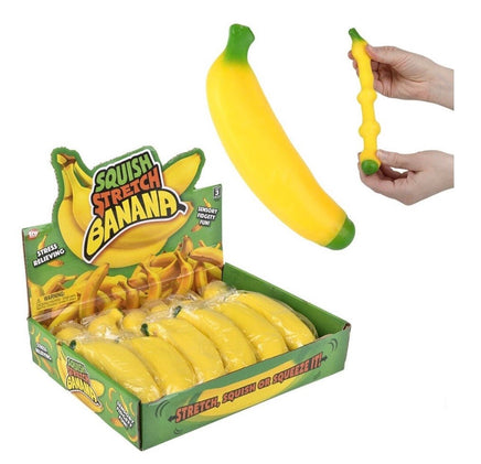 Squish and Stretch Banana 5.5 inch - ToyTime