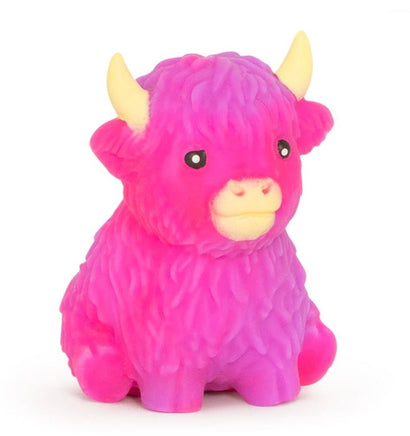 Squishy Rainbow Highland Cow - ToyTime