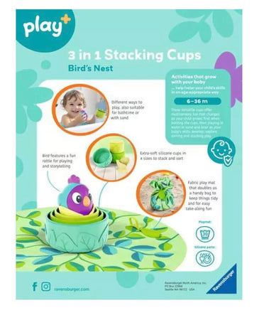 Stacking Cups Bird's Nest - ToyTime
