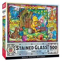 Stained Glass Classics Winnie the Pooh 500pc Puzzle - ToyTime