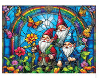 Stained Glass Gnomish Delight 1000pc Puzzle - ToyTime