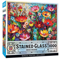 Stained Glass Mosaic Meadow 1000pcs Jigsaw Puzzle - ToyTime