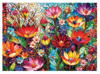 Stained Glass Mosaic Meadow 1000pcs Jigsaw Puzzle - ToyTime