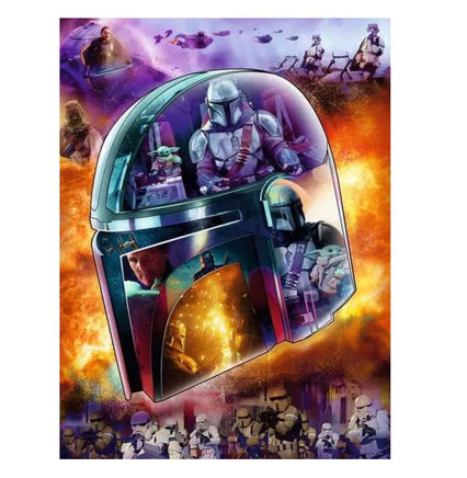 Star Wars The Mandalorian Helmet Shaped 770 Pc Puzzle - ToyTime