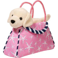 Starfish Stripe Sak With Yellow Lab 2221 - ToyTime