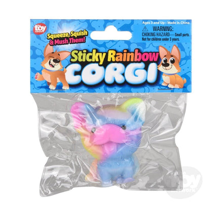 Sticky Rainbow Corgi 3 inch - ToyTime
