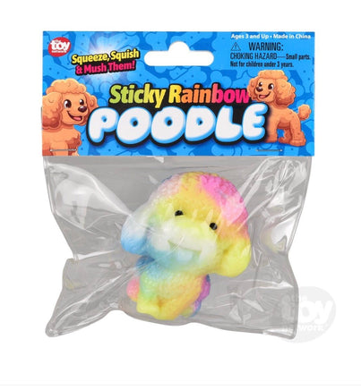 Sticky Rainbow Poodle 2.75 inch - ToyTime