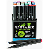 Studio Series Dual Tip Art Markers( Dual - Tip Set of 24 Colors) - ToyTime