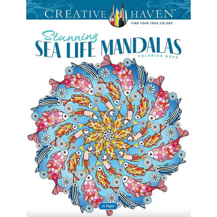 Stunning Sea Life Mandalas Coloring Book - ToyTime