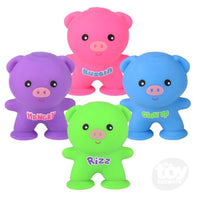 Suction Squeezy Peezy Pig 3 inch - ToyTime