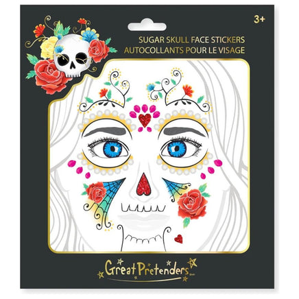 Sugar skull face stickers - ToyTime