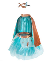 Super duper Tutu/Cape/Mask Copper & Teal - ToyTime