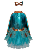 Super duper Tutu/Cape/Mask Copper & Teal - ToyTime