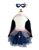 Super Duper Tutu,Cape,Mask, Pink & Navy - ToyTime