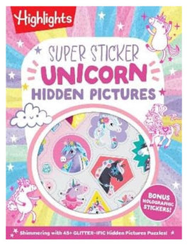 Super Unicorn Sticker Book Hidden Pictures - ToyTime