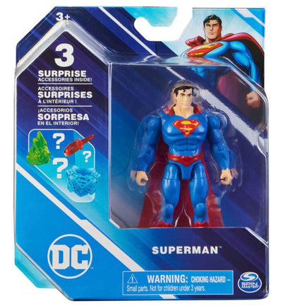 Superman DC Figure with 3 Surprise Accessories 4inch - ToyTime