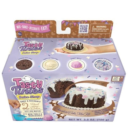 Tasty Tinies Chocolate Cake mix kit with Unicorn Sprinkles - ToyTime