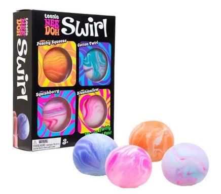Teenie Swirl Stress Ball NeeDoh 4 - Pack - ToyTime