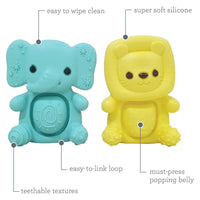 Teethimal Pop Pals - Elephant/Lion - ToyTime