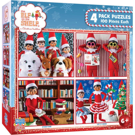 The Elf on the Shelf 4pk 100pc puzzles - ToyTime