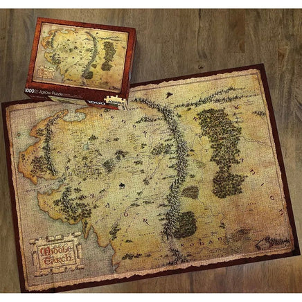 The Hobbit Map 1000 Piece Jigsaw Puzzle - ToyTime