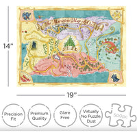 The Marvelous Map of OZ 500pc puzzle - ToyTime