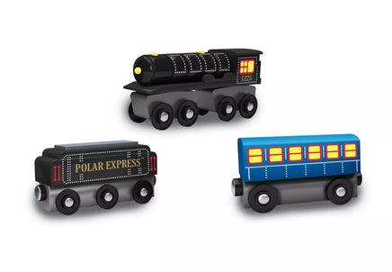The Polar Express 3Pcs Wood Train Set - ToyTime