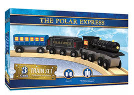 The Polar Express 3Pcs Wood Train Set - ToyTime