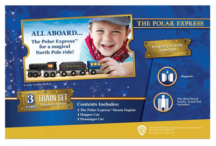 The Polar Express 3Pcs Wood Train Set - ToyTime