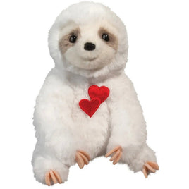 Tobie White Sloth With Heart 15484 - ToyTime