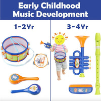 Toddler Kids Drum Set Musical Instruments Toys - ToyTime