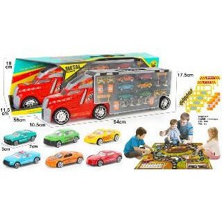 Toddler Metal Toys Car for Boys: 25 Pieces Carrier Truck Transport Vehicles Toys - ToyTime