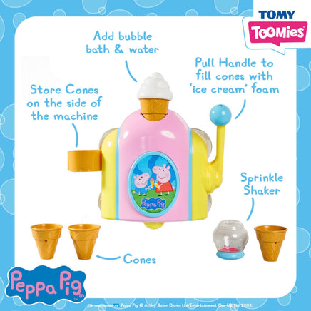 Toomies Peppa Pig Bubble Ice Cream Maker Bath Toy - ToyTime