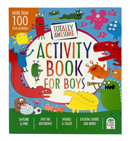 Totally Awesome Activity Book for Boys w/ 60 Stickers - ToyTime