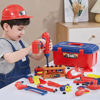 Toy Set Construction Repair Tool with Electric drill Tools/ Hat - ToyTime