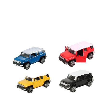 Toyota FJ Pull back die - cast metal car, door open function 1:32 - ToyTime