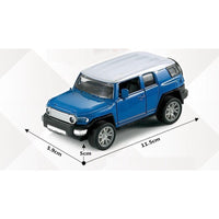 Toyota FJ Pull back die - cast metal car, door open function 1:32 - ToyTime