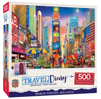 Travel Diary Broadway Times Square 500pcs Jigsaw Puzzle - ToyTime