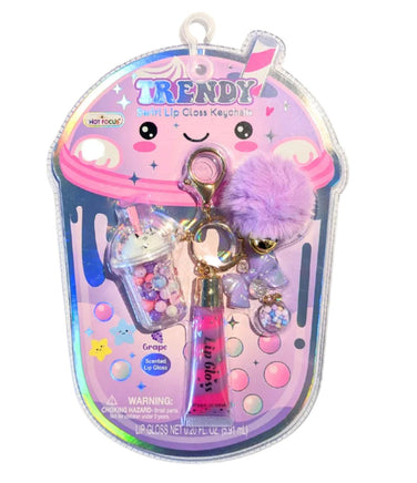 Trendy Lip Gloss with Boba Keychain - ToyTime