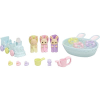 Triplets baby bathtime set Rabbit family - ToyTime