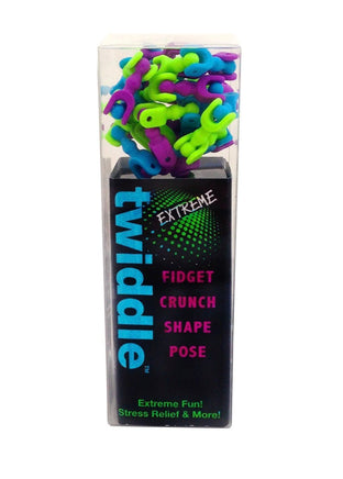 Twiddle Extreme Multi color Blue Green and Purple Mix - ToyTime