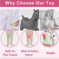 Unicorn Bouncy Pals Horse Plush Hopping Animal Toys - ToyTime