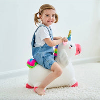 Unicorn Bouncy Pals Horse Plush Hopping Animal Toys - ToyTime