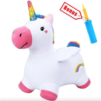 Unicorn Bouncy Pals Horse Plush Hopping Animal Toys - ToyTime