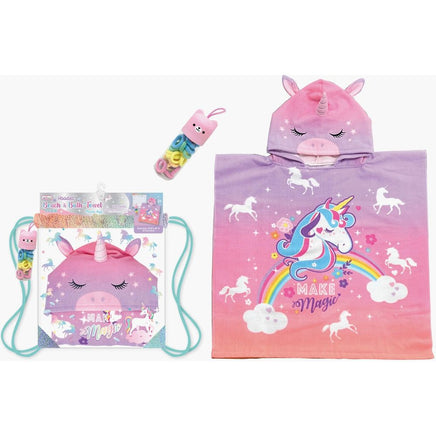 Unicorn Hooded Bath Towel Bag - ToyTime