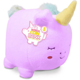 Unicorn Plush Coin Bank - ToyTime