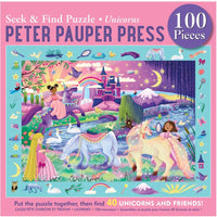 Unicorns seek and find 100pc puzzle - ToyTime