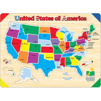 Usa Map Lift & Learn Puzzle - ToyTime