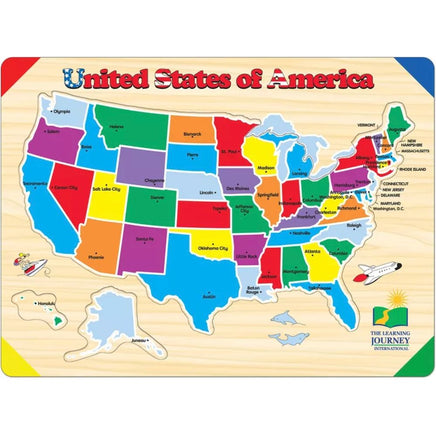 Usa Map Lift & Learn Puzzle - ToyTime