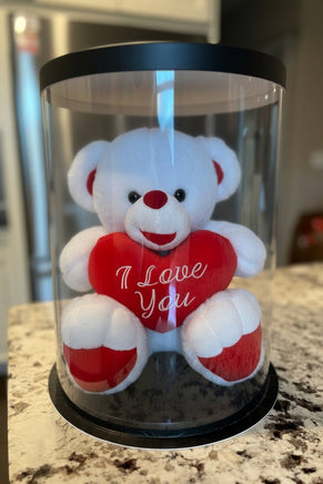 Valentine Teddy Bear in Plastic Canvas - ToyTime